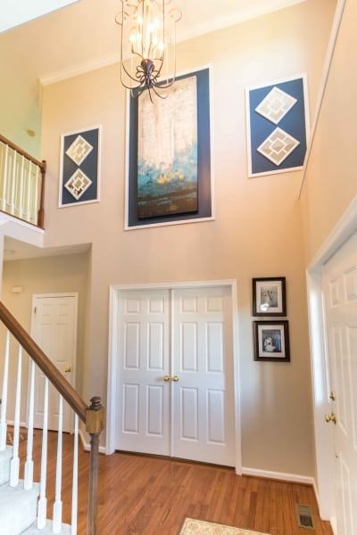 nicely painted interior