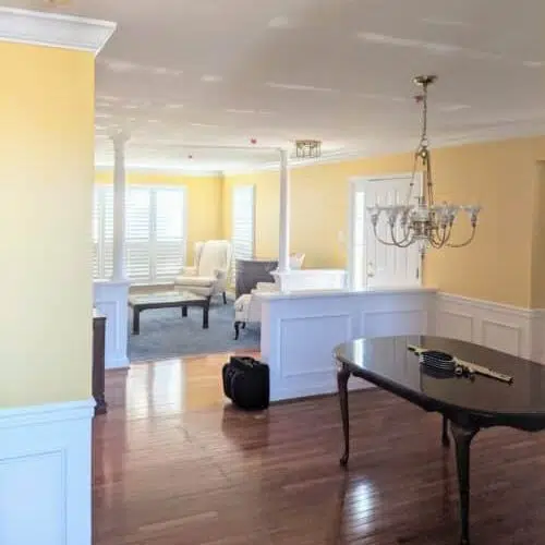 nickely painted dining room